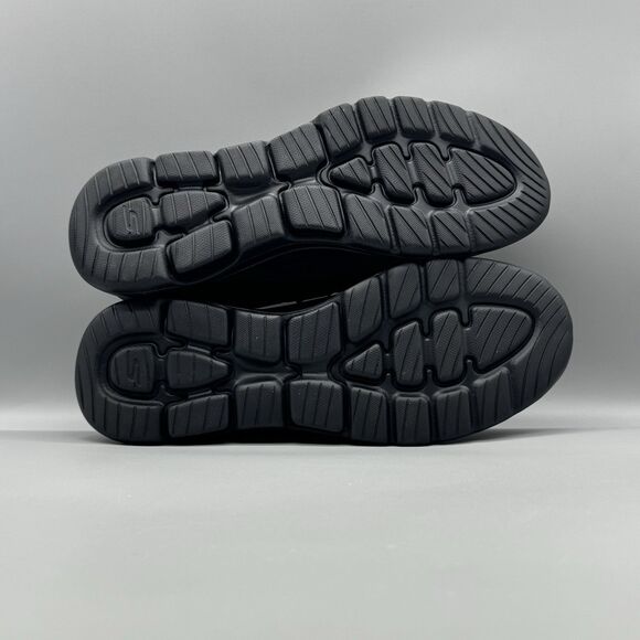 SKECHERS MEN GO WALK SLIP-ON WALKING SHOE SIZE 11 BLACK LIGHTWEIGHT CASUAL - Picture 8 of 12